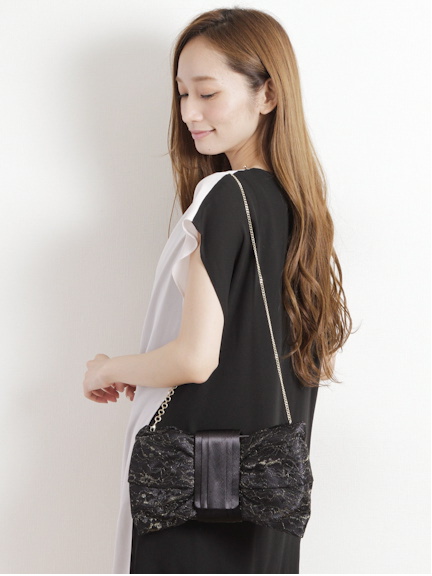 Lapuis×YCVC レースクラッチバッグ