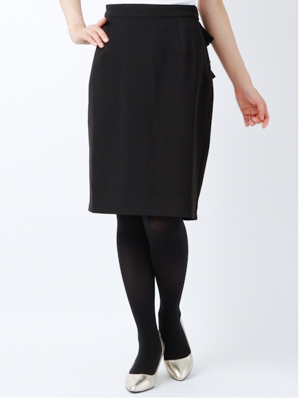 バックフリルタイトスカート