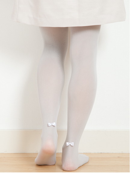 ストライプ&リボンタイツ