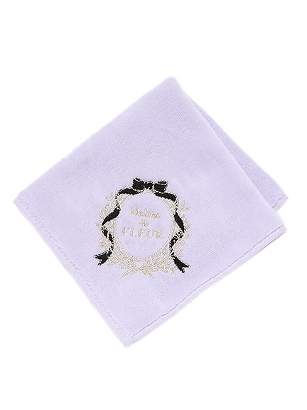 ロゴ刺繍タオルハンカチ