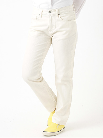 ホワイトデニムストレートパンツ 1401347-87-11-12