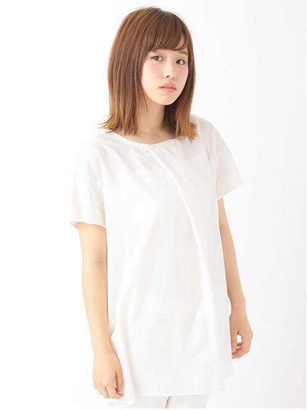 フロントタックプルオーバーチュニック 1703024-23-11-12