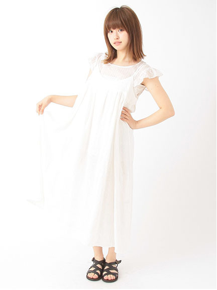 リネンキャミワンピース 1101964-23-11-11