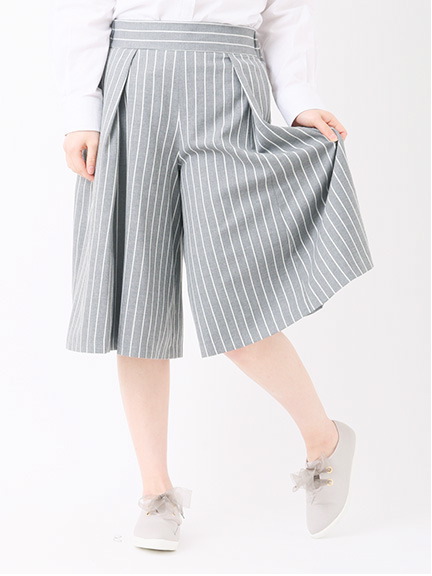 Te chichi ストライプガウチョパンツ