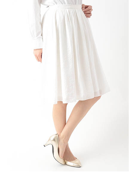 スパンボイルギャザースカート 1501235-12-12-11