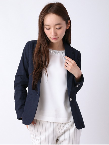 サッカーストライプジャケット 1301124-22-12-11