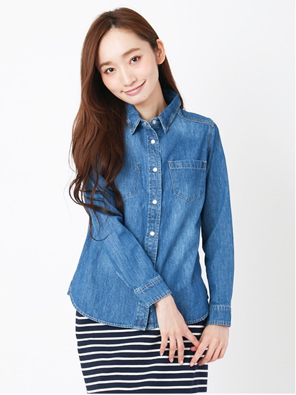 デニムシャツ 1702763-12-18-11