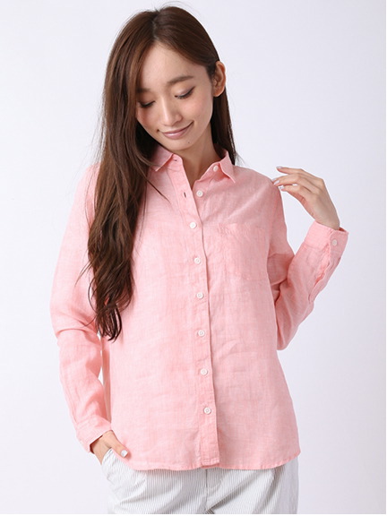 フレンチリネンシャンブレーシャツ 1702668-22-18-11