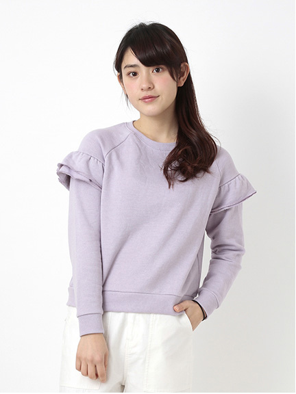 裏毛袖フリルプルオーバー 1202778-11-13-11