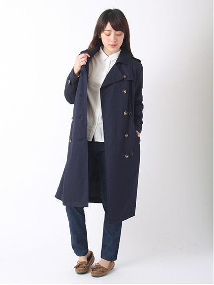 ロングトレンチコート 1301047-12-13-11
