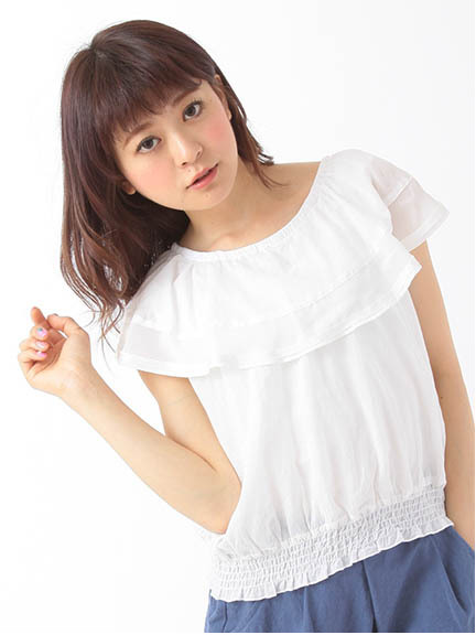 フリルブラウス 1702928-22-13-11