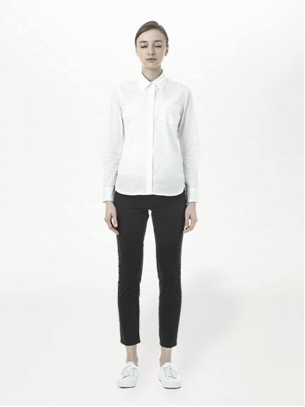 ・カラークロップトスキニーパンツ