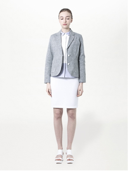 ・コットンリネン2Bジャケット