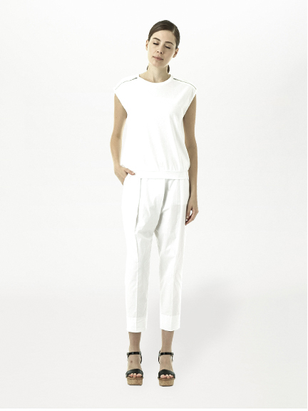 ・ショルダージップノースリーブプルオーバー