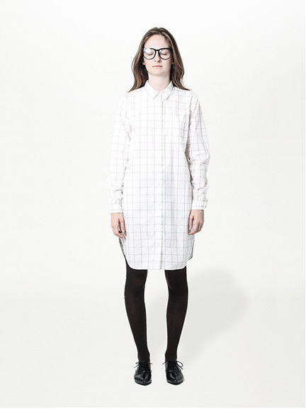 ブリティッシュチェック長袖シャワンピース