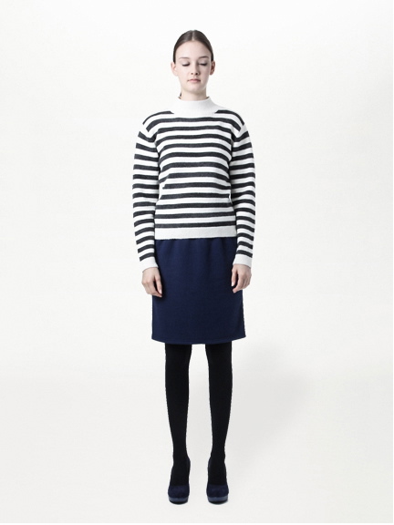 7Gボーダープチタートルプルオーバー